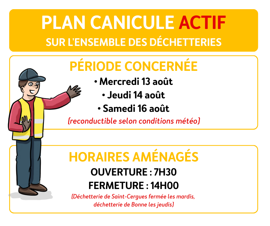 Adaptation horaires déchetteries 
