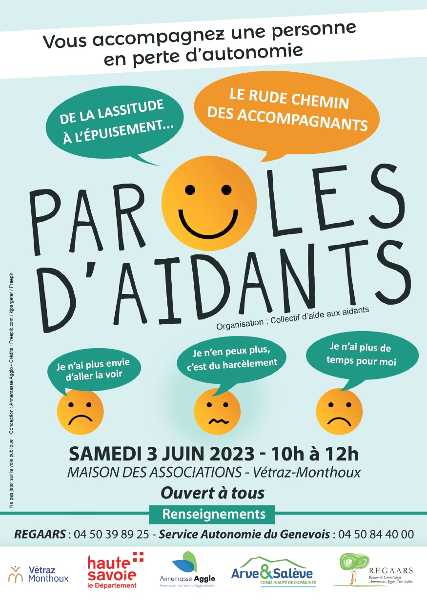 Affiche paroles d'aidants 3 juin 2023