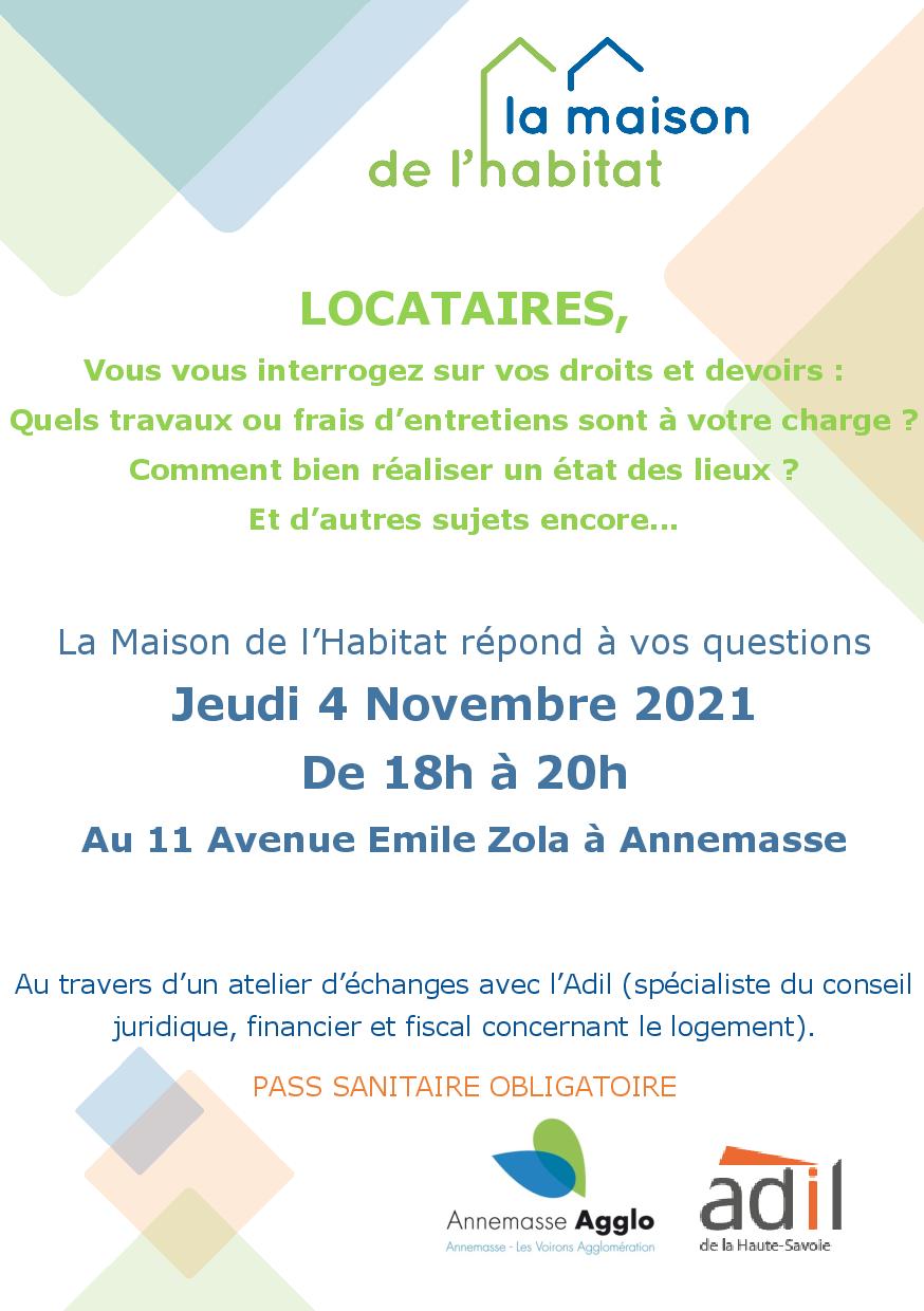 Ateliers locataires du 4 novembre 2021 - Maison de l'Habitat