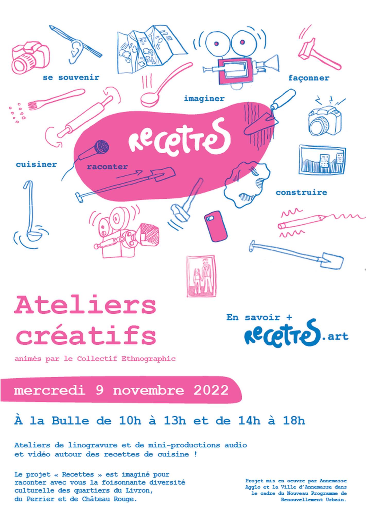 Atelier recette la bulle 9 novembre 2022