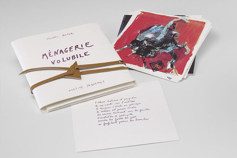 Ménagerie volubile, Martine Jaquemet et Michel Butor, 2001, collection Ville de Lucinges