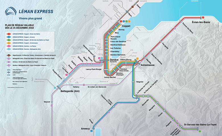 Le Léman Express (CEVA), 1er RER transfrontalier franco-suisse | Annemasse  Agglo