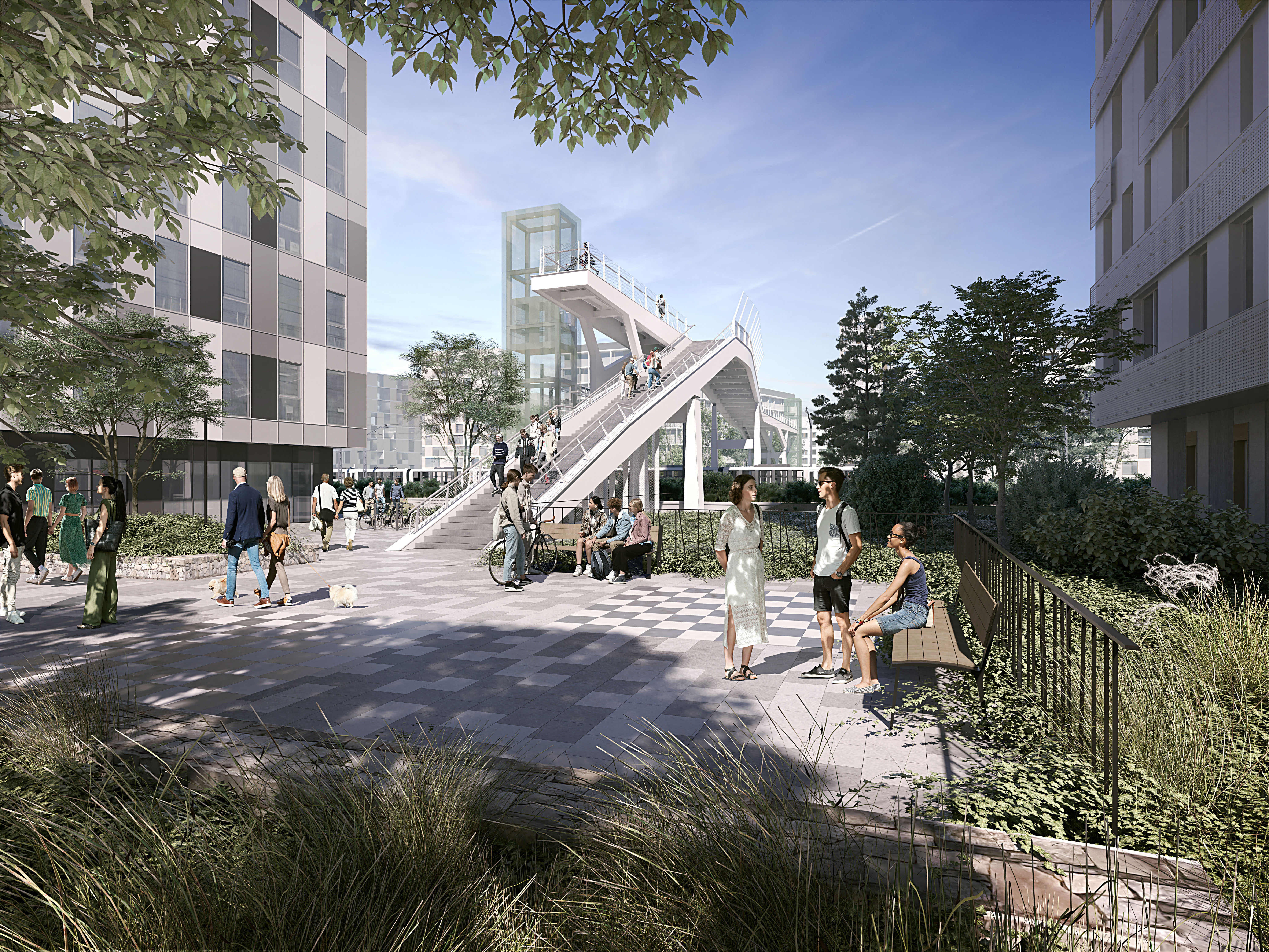 Passerelle square - Agence D&A - Lylo