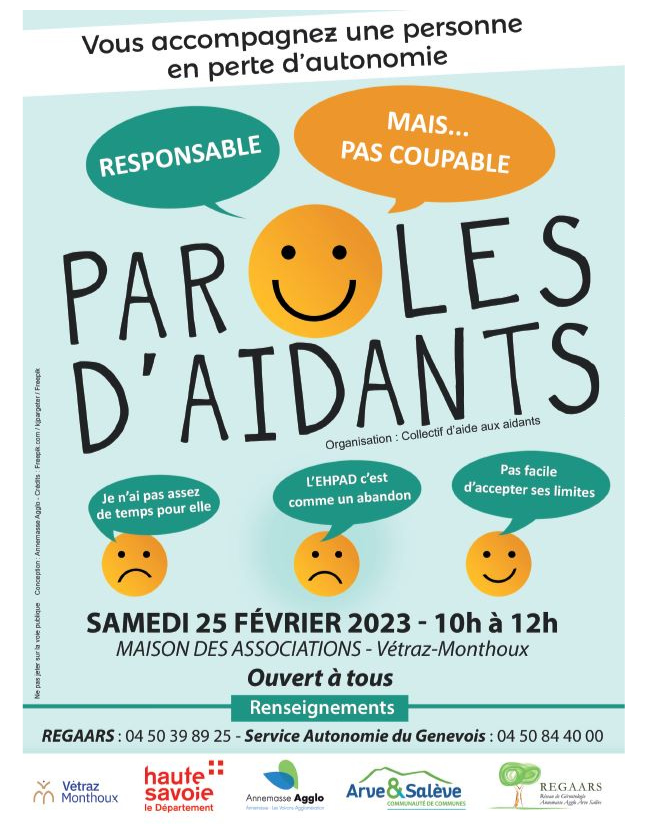 Affiche Paroles d'aidants du 25 février 2023