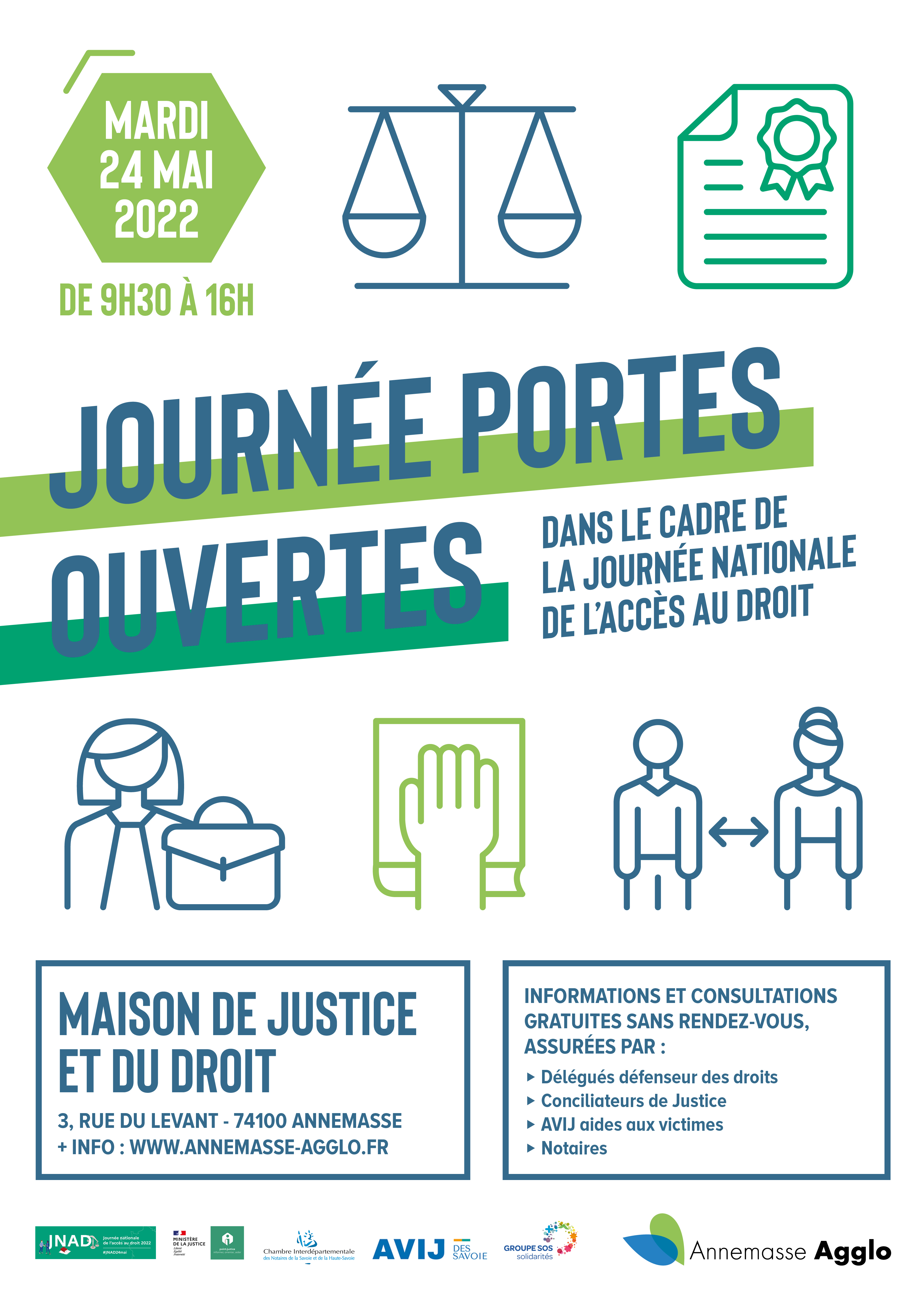 Affiche JPO MJD Annemasse 2022