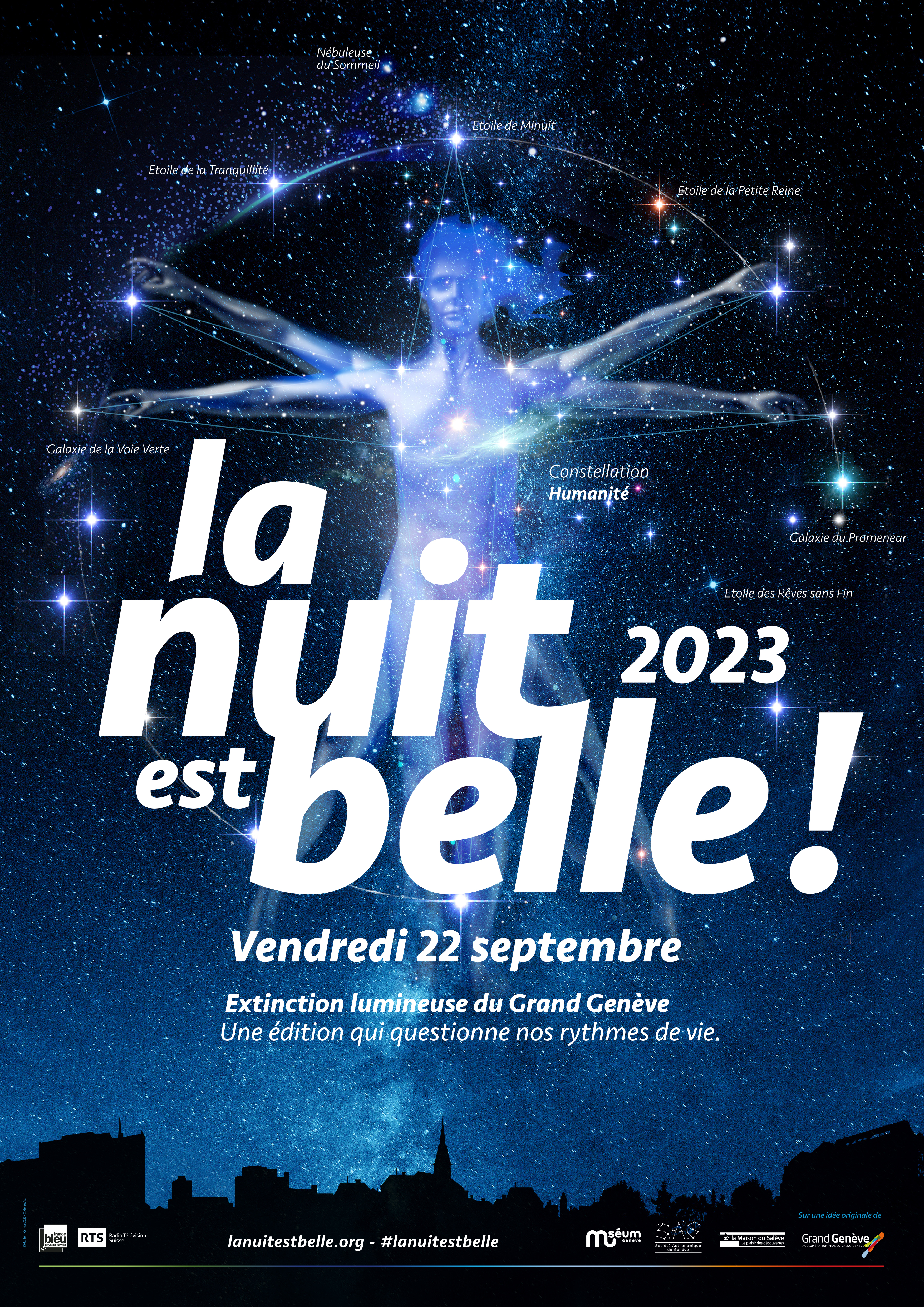 Affiche la nuit est belle 2023