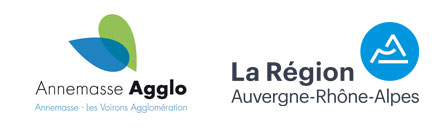 logos annemasse agglo et région auvergne rhone alpes