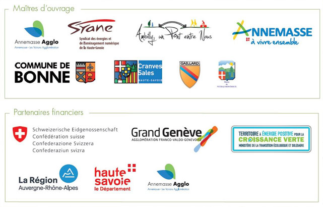 Partenaires et financeurs de la voie verte du Grand Genève
