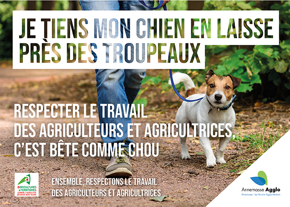 Message chien agriculteur