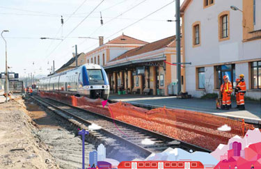 Travaux du CEVA en gare d'Annemasse