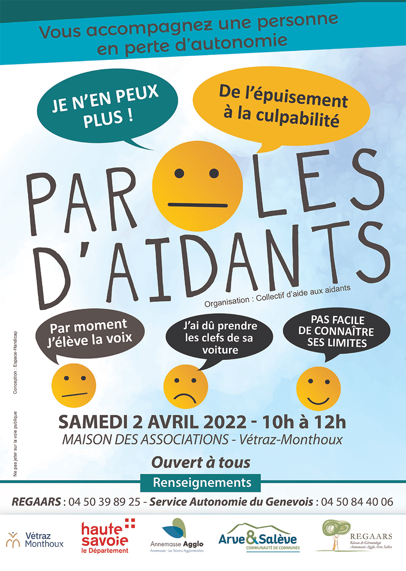 Affiche paroles d'aidants 2 avril 2022