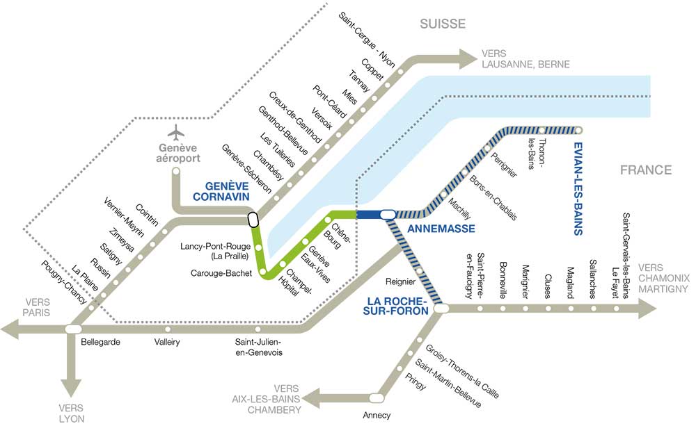 Leman Express Horaires Le Léman Express (CEVA), 1er RER transfrontalier franco-suisse